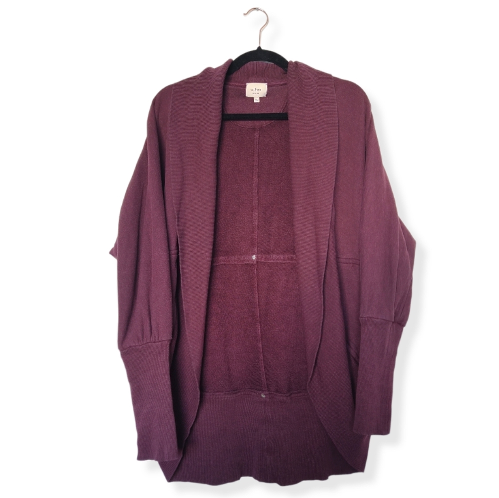 Aritzia Wilfred Woman's Maroon Diderot Cardigan  | Size Medium